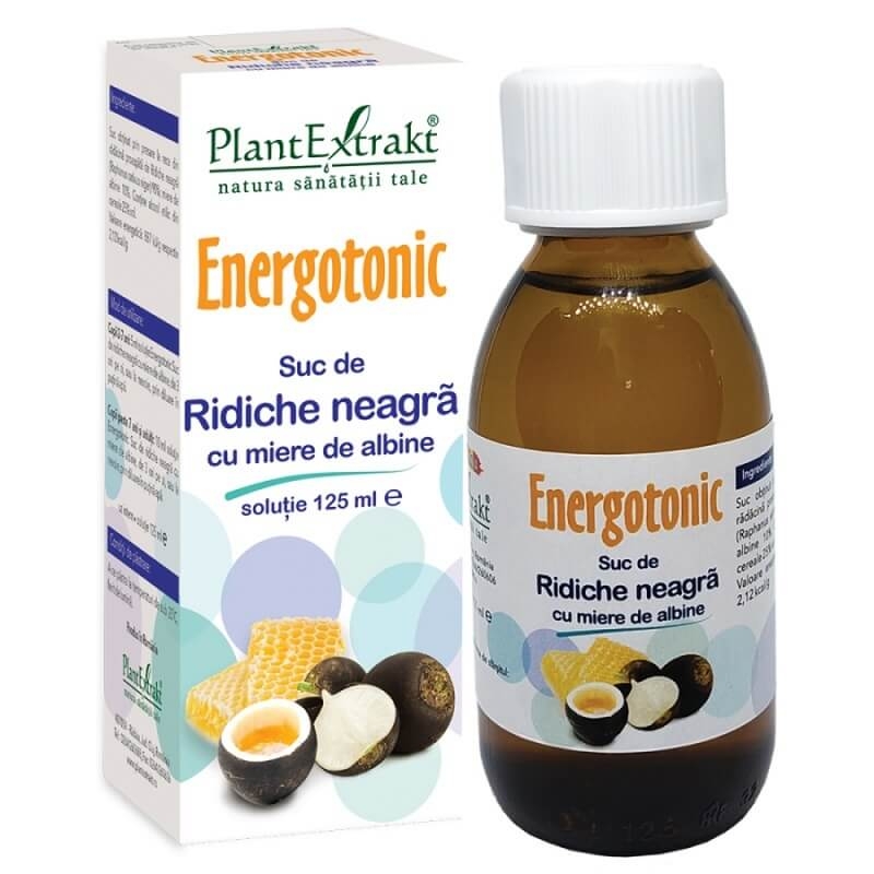 Suc de ridiche neagra cu miere de albine Energotonic, 125 ml, PlantExtrakt Suc de ridiche neagra cu miere de albine Energotonic, 125 ml, PlantExtrakt