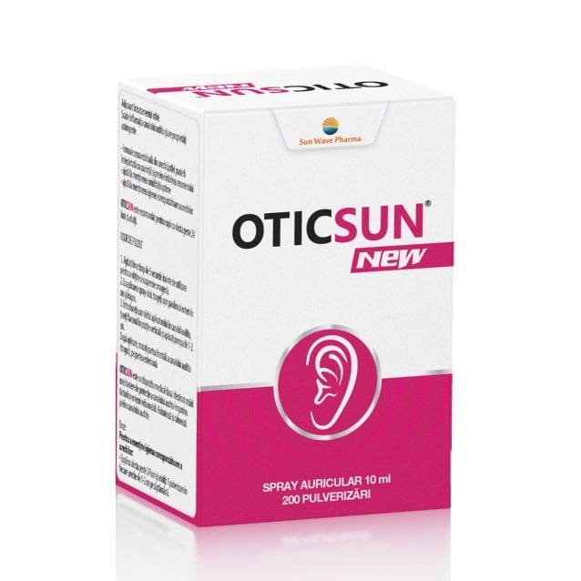 Oticsun spray auricular, 10 ml, Sun Wave Pharma Oticsun spray auricular, 10 ml, Sun Wave Pharma