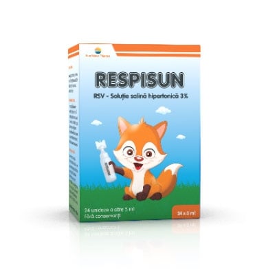 Respisun solutie salina hipertonica 3%, 24 doze, Sun Wave Pharma Respisun solutie salina hipertonica 3%, 24 doze, Sun Wave Pharma