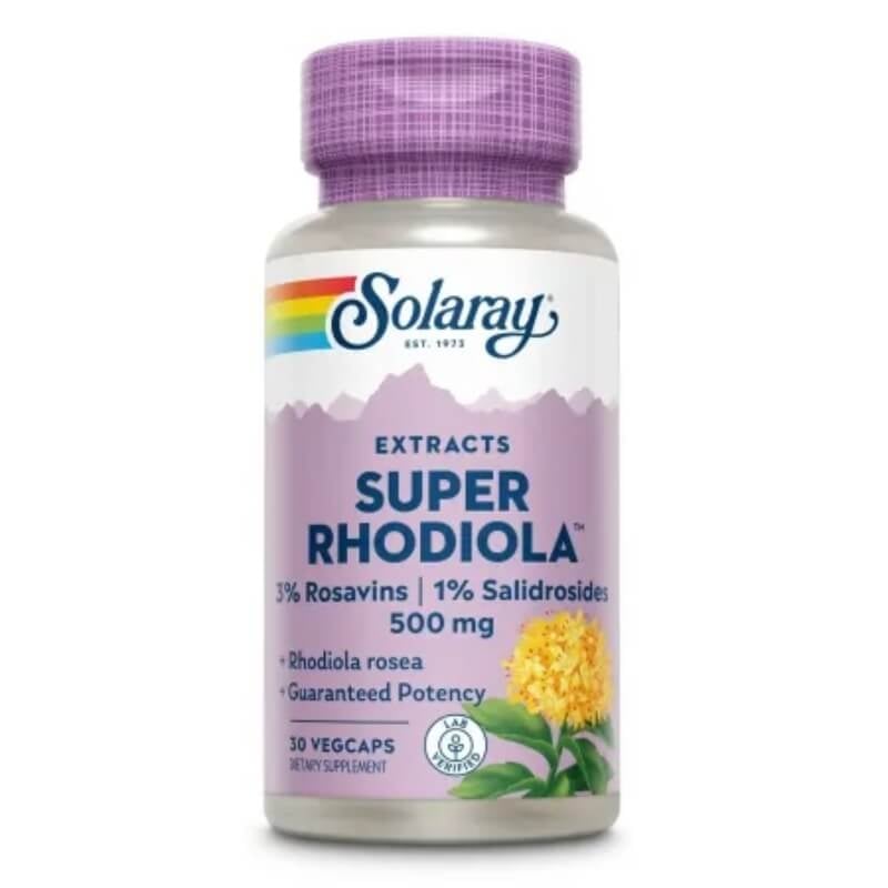 Super Rhodiola 500mg Solaray, 30 capsule, Secom Super Rhodiola 500mg Solaray, 30 capsule, Secom