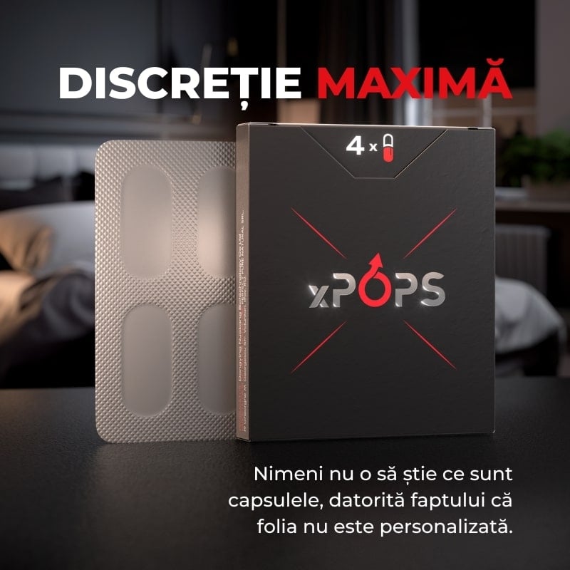 Supliment alimentar pentru potenta, 4 capsule, Pops Supliment alimentar pentru potenta, 4 capsule, Pops