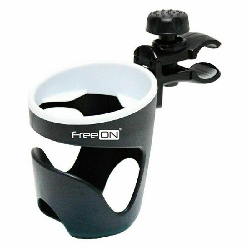 FreeON - Suport universal pentru carucior, Pentru biberon/pahar, Negru FreeON - Suport universal pentru carucior, Pentru biberon/pahar, Negru