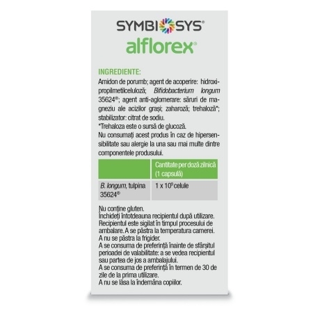 Symbiosys Alflorex, 30 capsule, Biocodex Symbiosys Alflorex, 30 capsule, Biocodex
