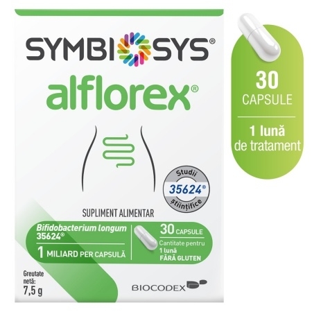 Symbiosys Alflorex, 30 capsule, Biocodex Symbiosys Alflorex, 30 capsule, Biocodex