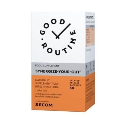 Synergize Your Gut Good Routine, 30 capsule vegetale, Secom Synergize Your Gut Good Routine, 30 capsule vegetale, Secom