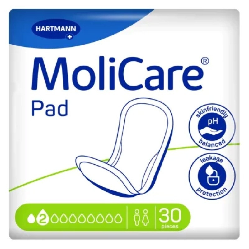 Tampoane absorbante pentru incontinenta 2 picaturi MoliCare Pad, 30 bucati, Hartmann Tampoane absorbante pentru incontinenta 2 picaturi MoliCare Pad, 30 bucati, Hartmann