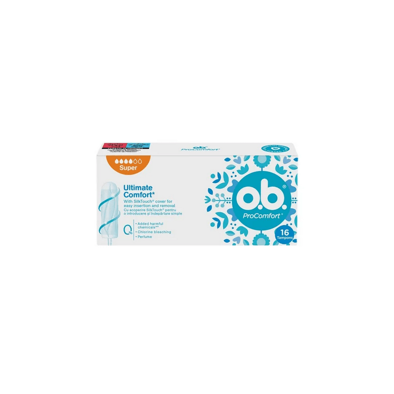 Tampoane ProComfort Super, 16 bucati, O.B. Tampoane ProComfort Super, 16 bucati, O.B.