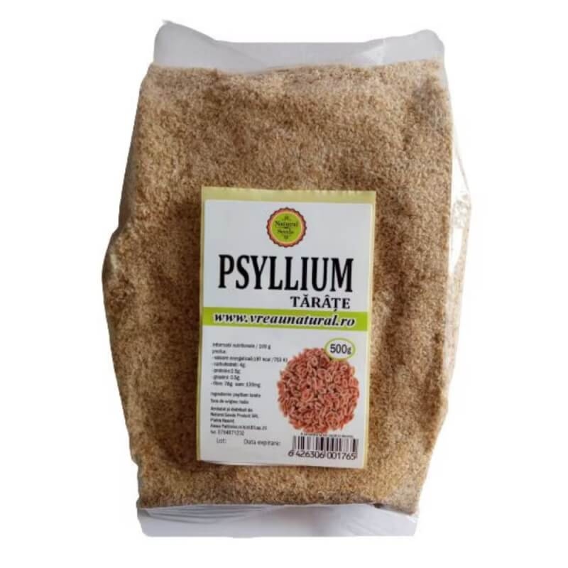 Tarate de psyllium, 500 g, Natural Seeds Tarate de psyllium, 500 g, Natural Seeds