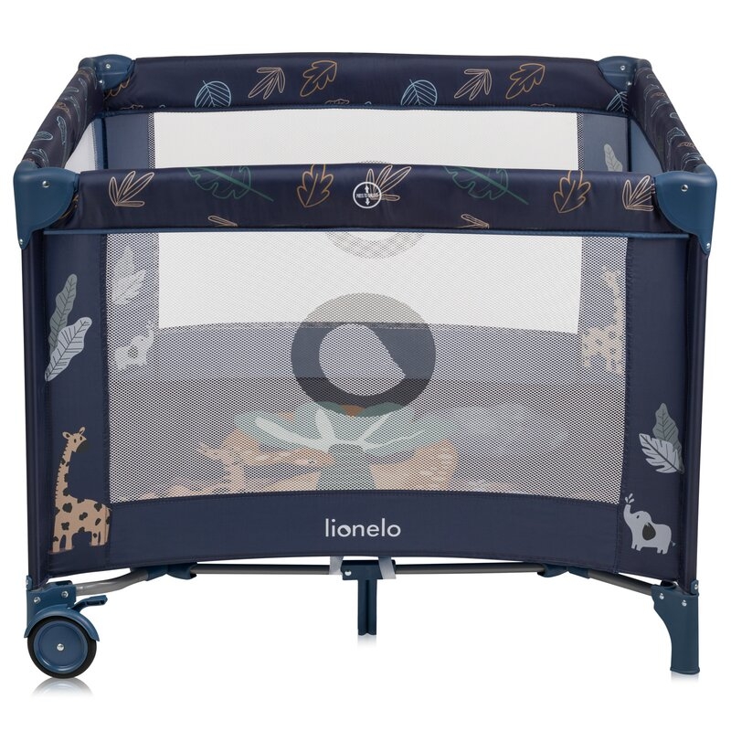 Tarc de joaca copii, Lionelo, Bonnie, Pana la 15 kg, 100 x 100 cm, Pliere compacta, Include geanta de transport, Din plasa, Cu intrare laterala cu fermoar, Cu roti, Cu salteluta din spuma, Conform cu EN12227, Albastru Tarc de joaca copii, Lionelo, Bonnie, Pana la 15 kg, 100 x 100 cm, Pliere compacta, Include geanta de transport, Din plasa, Cu intrare laterala cu fermoar, Cu roti, Cu salteluta din spuma, Conform cu EN12227, Albastru