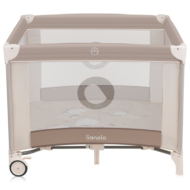 Tarc de joaca copii, Lionelo, Bonnie, Pana la 15 kg, 100 x 100 cm, Pliere compacta, Include geanta de transport, Din plasa, Cu intrare laterala cu fermoar, Cu roti, Cu salteluta din spuma, Conform cu EN12227, Bej Tarc de joaca copii, Lionelo, Bonnie, Pana la 15 kg, 100 x 100 cm, Pliere compacta, Include geanta de transport, Din plasa, Cu intrare laterala cu fermoar, Cu roti, Cu salteluta din spuma, Conform cu EN12227, Bej