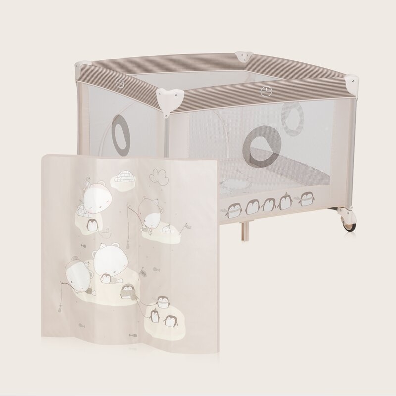 Tarc de joaca copii, Lionelo, Bonnie, Pana la 15 kg, 100 x 100 cm, Pliere compacta, Include geanta de transport, Din plasa, Cu intrare laterala cu fermoar, Cu roti, Cu salteluta din spuma, Conform cu EN12227, Bej Tarc de joaca copii, Lionelo, Bonnie, Pana la 15 kg, 100 x 100 cm, Pliere compacta, Include geanta de transport, Din plasa, Cu intrare laterala cu fermoar, Cu roti, Cu salteluta din spuma, Conform cu EN12227, Bej