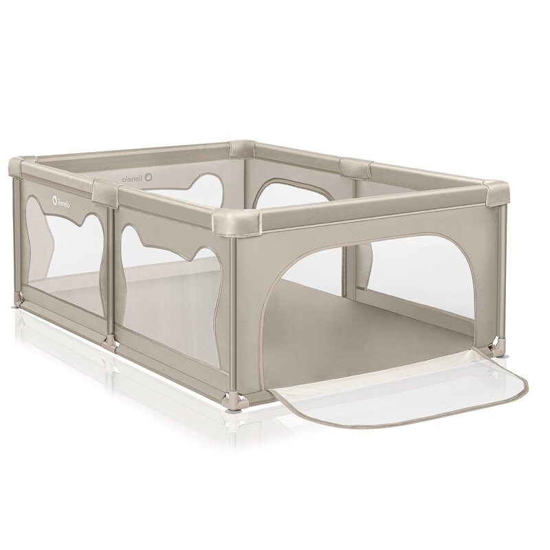 Tarc de joaca copii, Lionelo, Willow, 127 x 187 cm, Pliere compacta, Include geanta de transport, Din plasa, Cu doua intrari laterale si fermoar, Cu ventuze pentru stabilitate, Conform cu EN 12227:2010, Bej Tarc de joaca copii, Lionelo, Willow, 127 x 187 cm, Pliere compacta, Include geanta de transport, Din plasa, Cu doua intrari laterale si fermoar, Cu ventuze pentru stabilitate, Conform cu EN 12227:2010, Bej