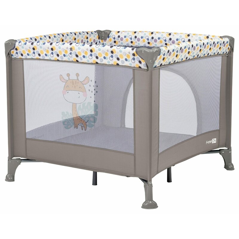 Tarc de joaca, FreeON, Patrat, Pliabil, Intrare cu fermoar, Laterale din plasa, 93x93x87 cm, Pana la 15 kg, 6 luni+, Gri Tarc de joaca, FreeON, Patrat, Pliabil, Intrare cu fermoar, Laterale din plasa, 93x93x87 cm, Pana la 15 kg, 6 luni+, Gri