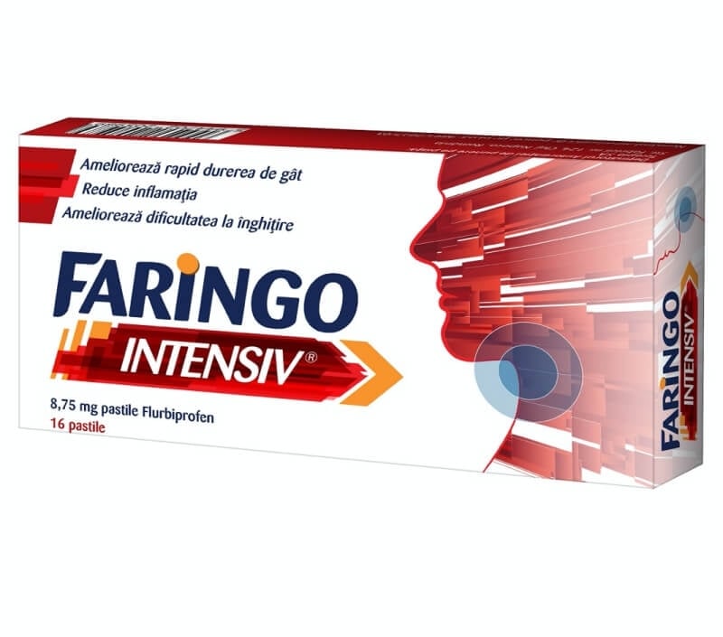 Faringo Intensiv, 8.75 mg, 16 pastile, Terapia