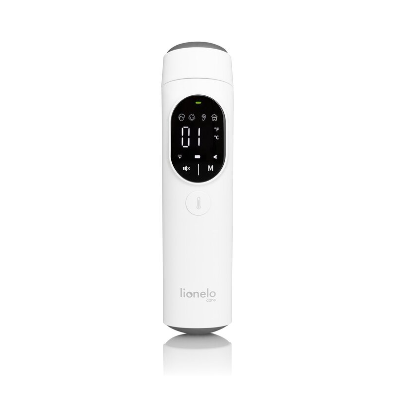 Termometru, Lionelo, FeverScan, Cu infrarosu, Fara contact, Rezultat ultrarapid, Potrivit si pentru alimente, Cu 4 moduri de functionare, Cu indicator LED si alarma sonora, Cu husa de depozitare Termometru, Lionelo, FeverScan, Cu infrarosu, Fara contact, Rezultat ultrarapid, Potrivit si pentru alimente, Cu 4 moduri de functionare, Cu indicator LED si alarma sonora, Cu husa de depozitare