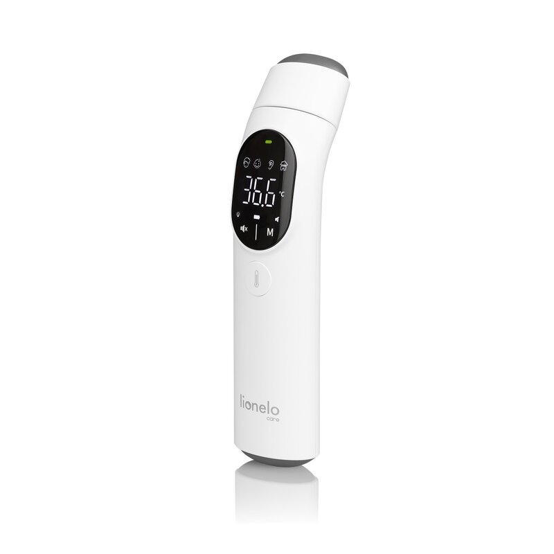 Termometru, Lionelo, FeverScan, Cu infrarosu, Fara contact, Rezultat ultrarapid, Potrivit si pentru alimente, Cu 4 moduri de functionare, Cu indicator LED si alarma sonora, Cu husa de depozitare Termometru, Lionelo, FeverScan, Cu infrarosu, Fara contact, Rezultat ultrarapid, Potrivit si pentru alimente, Cu 4 moduri de functionare, Cu indicator LED si alarma sonora, Cu husa de depozitare