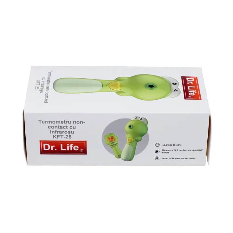 Termometru non-contact cu infrarosu broasca KFT-28, Dr. Life Termometru non-contact cu infrarosu broasca KFT-28, Dr. Life