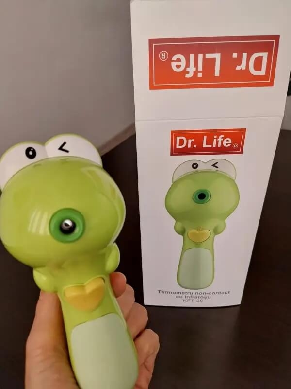 Termometru non-contact cu infrarosu broasca KFT-28, Dr. Life Termometru non-contact cu infrarosu broasca KFT-28, Dr. Life