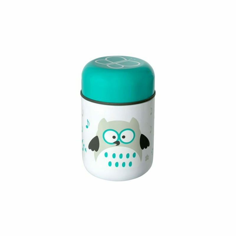Bbluv - Termos pentru alimente solide, Food, Cu lingurita inclusa, 300 ml, BPA Free, Aqua Bbluv - Termos pentru alimente solide, Food, Cu lingurita inclusa, 300 ml, BPA Free, Aqua