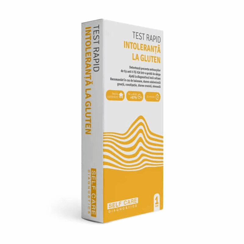 Test rapid intoleranta la gluten, 1 bucata, Self Care Test rapid intoleranta la gluten, 1 bucata, Self Care