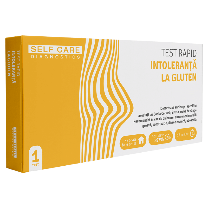 Test rapid intoleranta la gluten, 1 bucata, Self Care Test rapid intoleranta la gluten, 1 bucata, Self Care