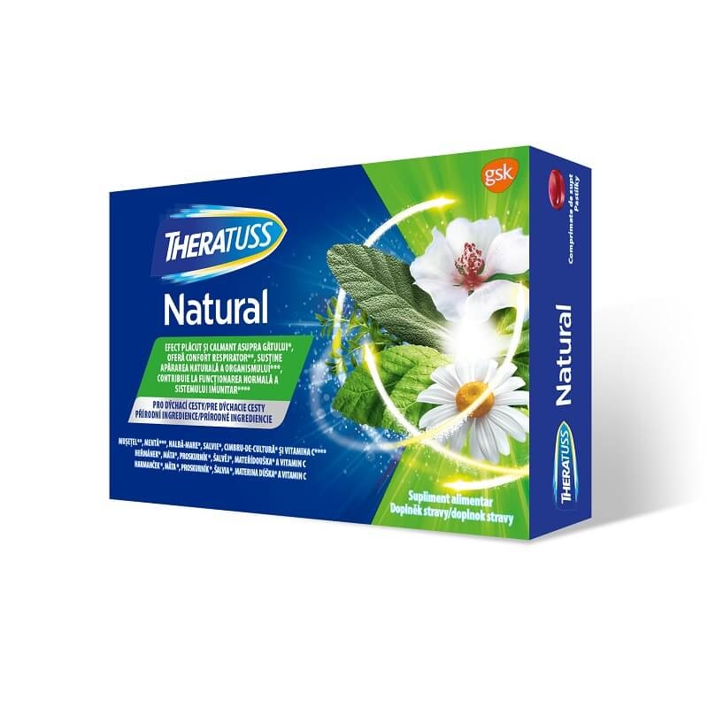 Theratuss Natural, 16 comprimate, Gsk Theratuss Natural, 16 comprimate, Gsk