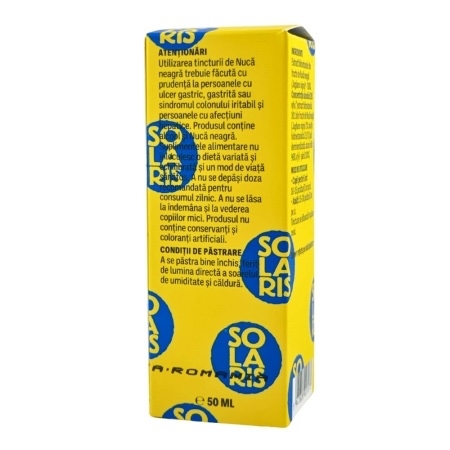 Tinctura de nuca neagra Therapy, 50 ml, Solaris Tinctura de nuca neagra Therapy, 50 ml, Solaris