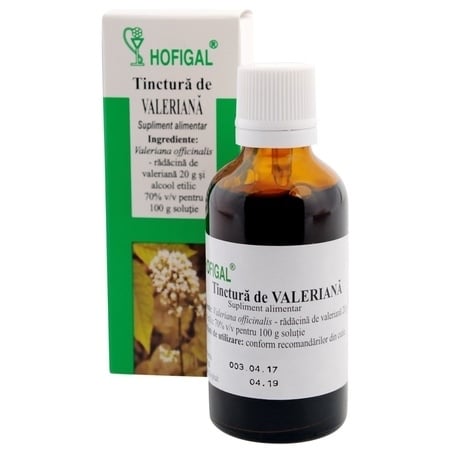 Tinctura de Valeriana, 50 ml, Hofigal Tinctura de Valeriana, 50 ml, Hofigal