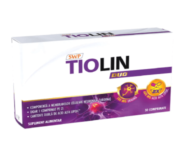 Tiolin Duo, 30 comprimate, Sun Wave Pharma Tiolin Duo, 30 comprimate, Sun Wave Pharma