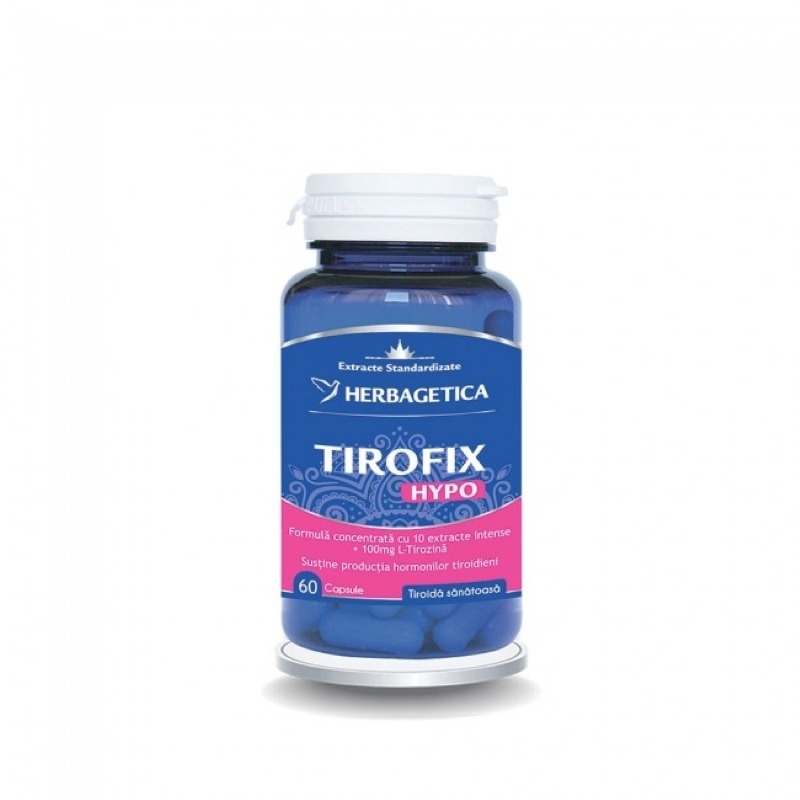Tirofix Hypo, 60 capsule, Herbagetica Tirofix Hypo, 60 capsule, Herbagetica