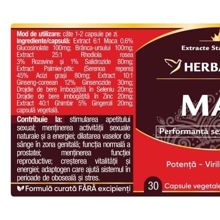Man, 30 capsule, Herbagetica Man, 30 capsule, Herbagetica