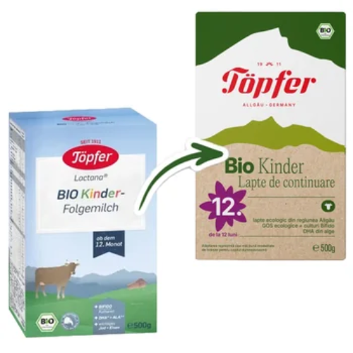 Lactana Bio Kinder formula de completare, 500g, Topfer Lactana Bio Kinder formula de completare, 500g, Topfer