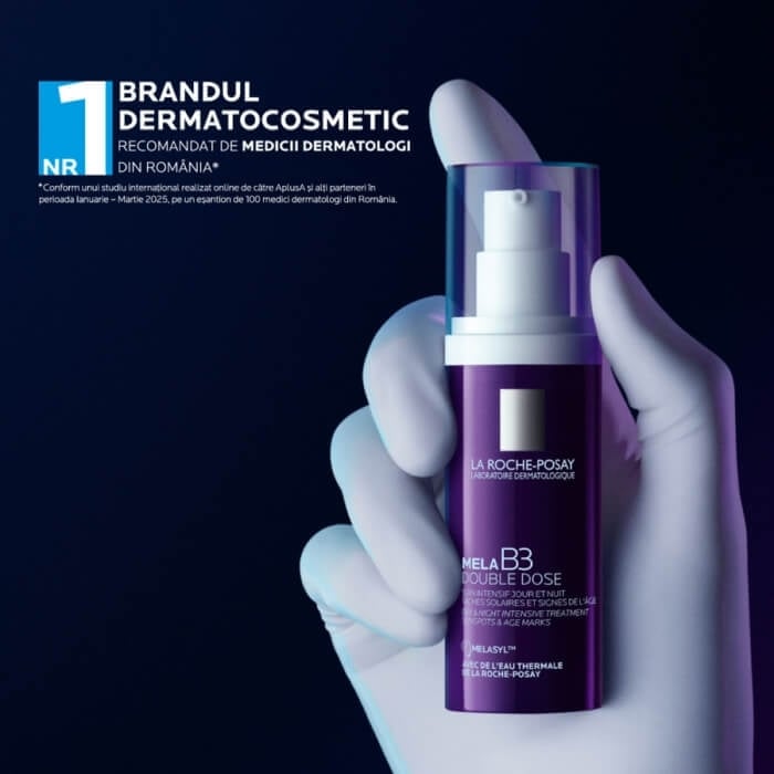 Ser concentrat intensiv anti-pete pigmentare Mela B3 Double Dose, 40 ml, La Roche-Posay Ser concentrat intensiv anti-pete pigmentare Mela B3 Double Dose, 40 ml, La Roche-Posay