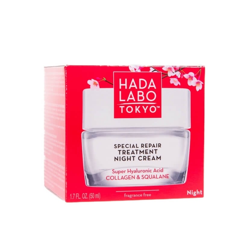 Tratament special reparator de noapte cu super acid hialuronic, 50 ml, Hada Labo Tokyo Tratament special reparator de noapte cu super acid hialuronic, 50 ml, Hada Labo Tokyo
