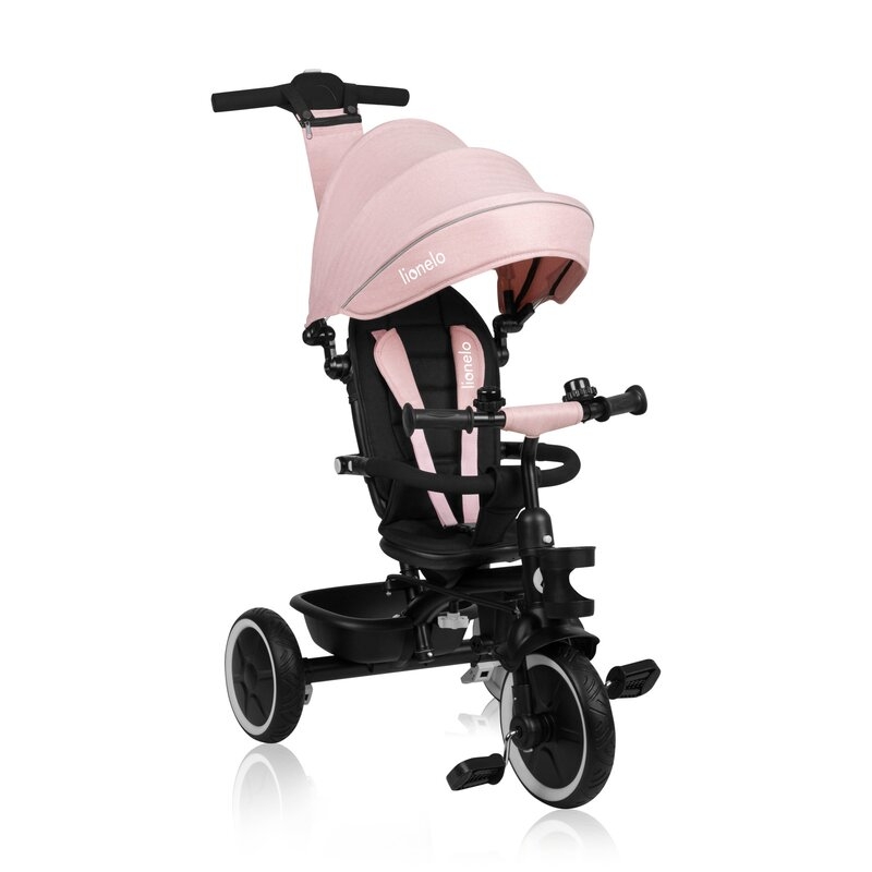 Tricicleta copii 2 in 1, Multifunctionala, Rotire 360 grade, Roz, Lionelo Berry Tricicleta copii 2 in 1, Multifunctionala, Rotire 360 grade, Roz, Lionelo Berry