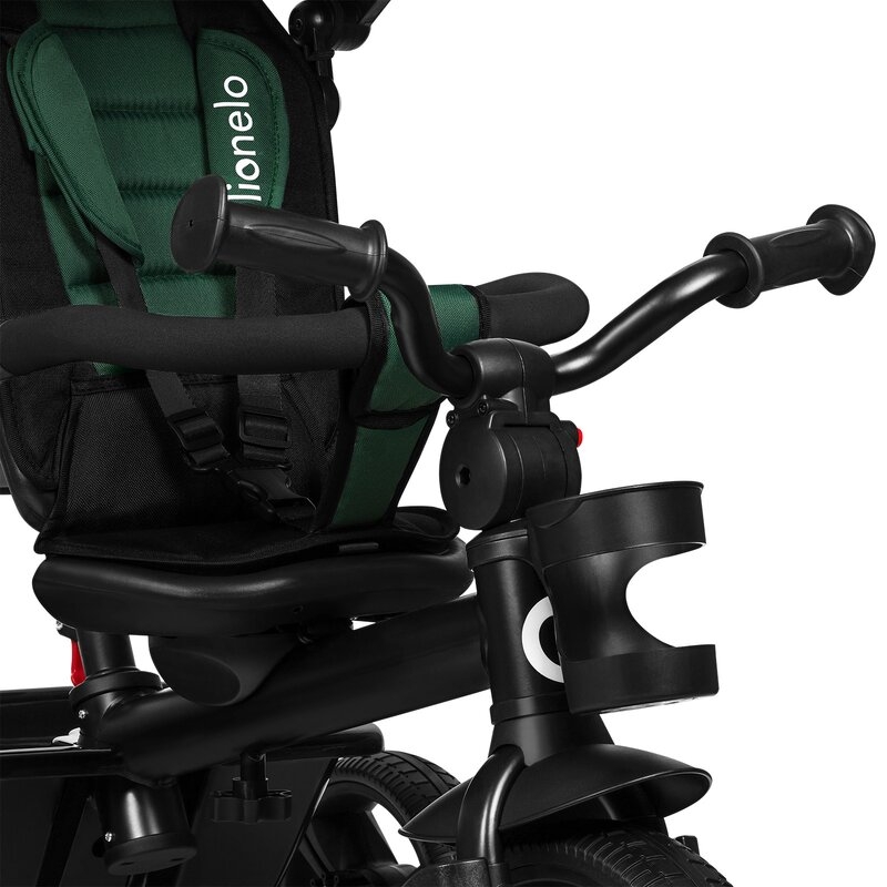 Tricicleta copii, Lionelo, Haari, Suport picioare, Control al directiei, Scaun reversibil, Rotire 360 grade, Pliabila, Conform cu standardul european de securitate EN71, Verde Tricicleta copii, Lionelo, Haari, Suport picioare, Control al directiei, Scaun reversibil, Rotire 360 grade, Pliabila, Conform cu standardul european de securitate EN71, Verde