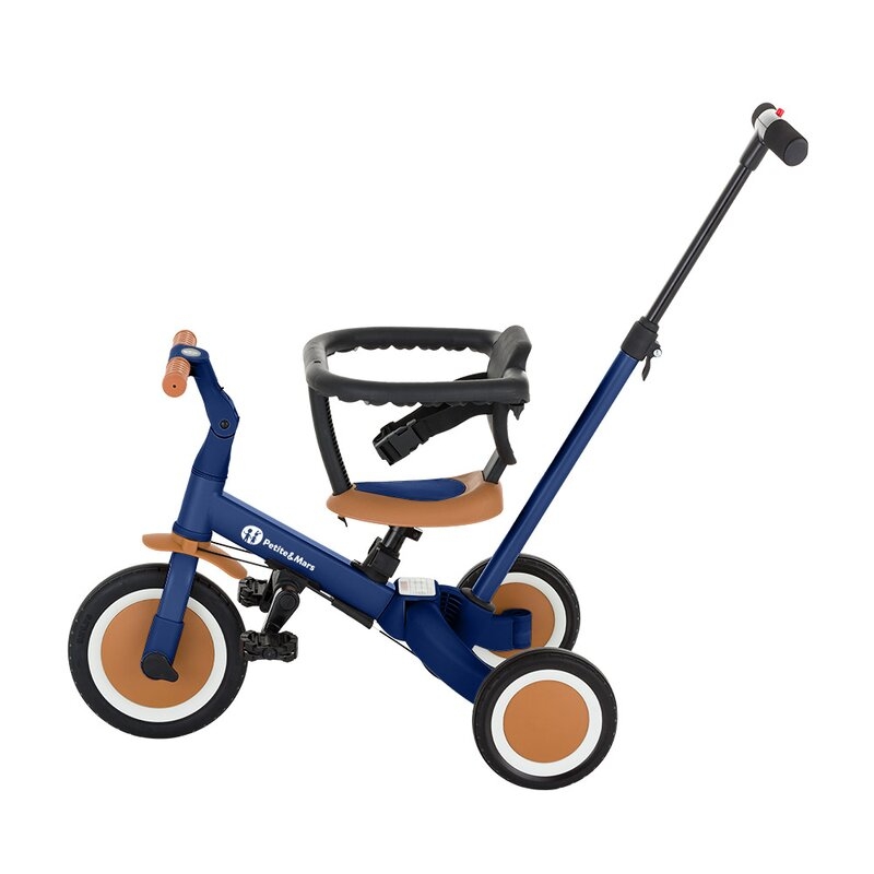 Tricicleta, Petite&Mars, Turbo, 5 in 1, Multifunctionala, Vehicul de impins, Bicicleta cu/fara pedale, Cu maner de ghidaj, Detasabil, Roti din cauciuc, Pana la 25 kg, 1.5-5 ani, Albastru Tricicleta, Petite&Mars, Turbo, 5 in 1, Multifunctionala, Vehicul de impins, Bicicleta cu/fara pedale, Cu maner de ghidaj, Detasabil, Roti din cauciuc, Pana la 25 kg, 1.5-5 ani, Albastru