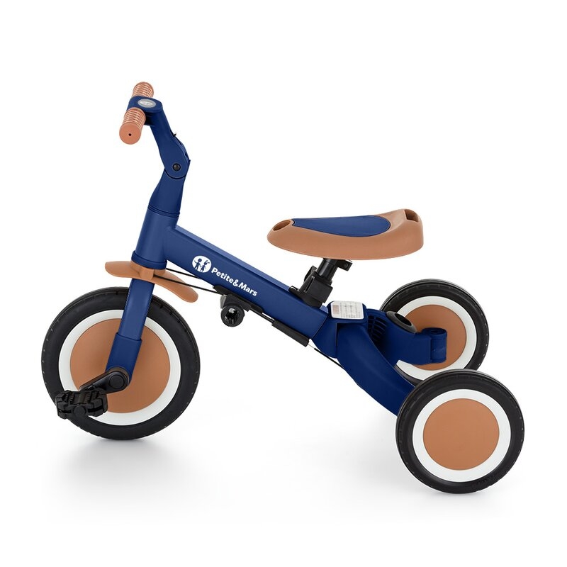 Tricicleta, Petite&Mars, Turbo, 5 in 1, Multifunctionala, Vehicul de impins, Bicicleta cu/fara pedale, Cu maner de ghidaj, Detasabil, Roti din cauciuc, Pana la 25 kg, 1.5-5 ani, Albastru Tricicleta, Petite&Mars, Turbo, 5 in 1, Multifunctionala, Vehicul de impins, Bicicleta cu/fara pedale, Cu maner de ghidaj, Detasabil, Roti din cauciuc, Pana la 25 kg, 1.5-5 ani, Albastru