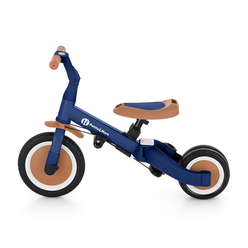 Tricicleta, Petite&Mars, Turbo, 5 in 1, Multifunctionala, Vehicul de impins, Bicicleta cu/fara pedale, Cu maner de ghidaj, Detasabil, Roti din cauciuc, Pana la 25 kg, 1.5-5 ani, Albastru Tricicleta, Petite&Mars, Turbo, 5 in 1, Multifunctionala, Vehicul de impins, Bicicleta cu/fara pedale, Cu maner de ghidaj, Detasabil, Roti din cauciuc, Pana la 25 kg, 1.5-5 ani, Albastru