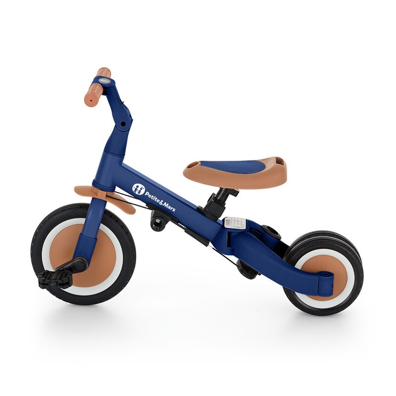 Tricicleta, Petite&Mars, Turbo, 5 in 1, Multifunctionala, Vehicul de impins, Bicicleta cu/fara pedale, Cu maner de ghidaj, Detasabil, Roti din cauciuc, Pana la 25 kg, 1.5-5 ani, Albastru Tricicleta, Petite&Mars, Turbo, 5 in 1, Multifunctionala, Vehicul de impins, Bicicleta cu/fara pedale, Cu maner de ghidaj, Detasabil, Roti din cauciuc, Pana la 25 kg, 1.5-5 ani, Albastru