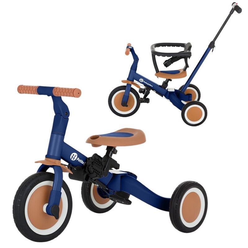 Tricicleta, Petite&Mars, Turbo, 5 in 1, Multifunctionala, Vehicul de impins, Bicicleta cu/fara pedale, Cu maner de ghidaj, Detasabil, Roti din cauciuc, Pana la 25 kg, 1.5-5 ani, Albastru Tricicleta, Petite&Mars, Turbo, 5 in 1, Multifunctionala, Vehicul de impins, Bicicleta cu/fara pedale, Cu maner de ghidaj, Detasabil, Roti din cauciuc, Pana la 25 kg, 1.5-5 ani, Albastru