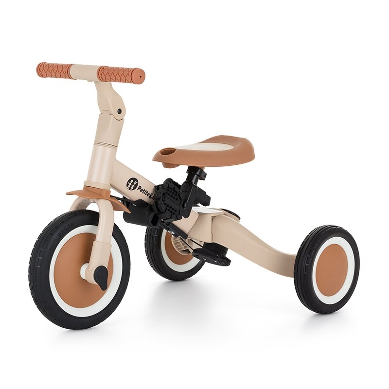 Tricicleta, Petite&Mars, Turbo, 5 in 1, Multifunctionala, Vehicul de impins, Bicicleta cu/fara pedale, Cu maner detasabil, Roti din cauciuc, Pana la 25 kg, 1.5-5 ani, Bej Tricicleta, Petite&Mars, Turbo, 5 in 1, Multifunctionala, Vehicul de impins, Bicicleta cu/fara pedale, Cu maner detasabil, Roti din cauciuc, Pana la 25 kg, 1.5-5 ani, Bej