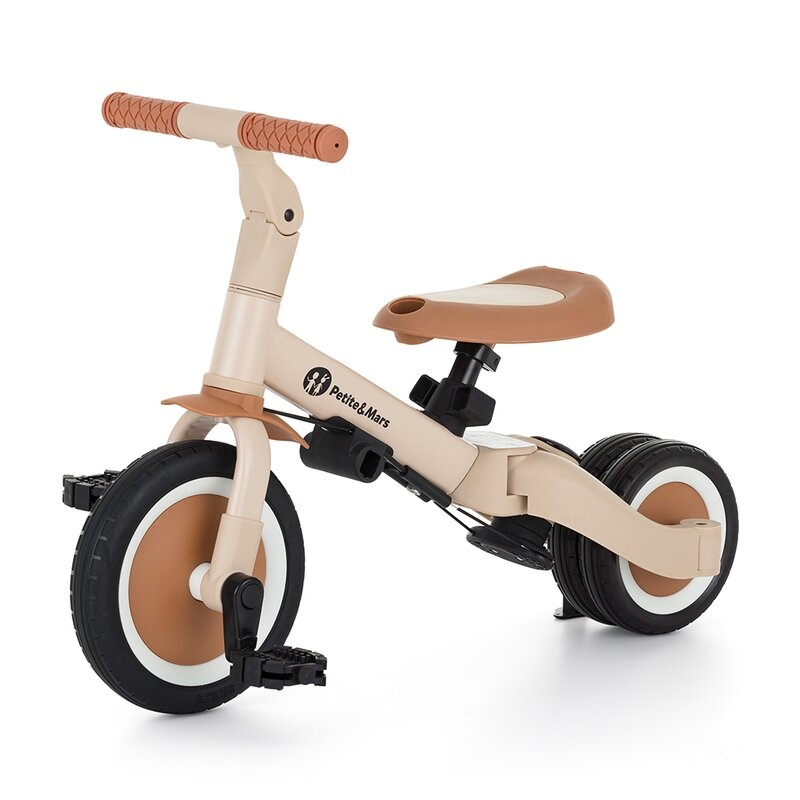 Tricicleta, Petite&Mars, Turbo, 5 in 1, Multifunctionala, Vehicul de impins, Bicicleta cu/fara pedale, Cu maner detasabil, Roti din cauciuc, Pana la 25 kg, 1.5-5 ani, Bej Tricicleta, Petite&Mars, Turbo, 5 in 1, Multifunctionala, Vehicul de impins, Bicicleta cu/fara pedale, Cu maner detasabil, Roti din cauciuc, Pana la 25 kg, 1.5-5 ani, Bej
