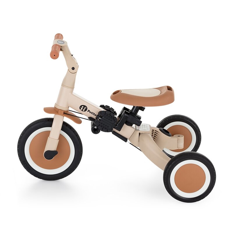 Tricicleta, Petite&Mars, Turbo, 5 in 1, Multifunctionala, Vehicul de impins, Bicicleta cu/fara pedale, Cu maner detasabil, Roti din cauciuc, Pana la 25 kg, 1.5-5 ani, Bej Tricicleta, Petite&Mars, Turbo, 5 in 1, Multifunctionala, Vehicul de impins, Bicicleta cu/fara pedale, Cu maner detasabil, Roti din cauciuc, Pana la 25 kg, 1.5-5 ani, Bej