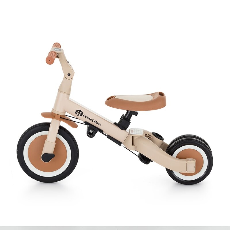 Tricicleta, Petite&Mars, Turbo, 5 in 1, Multifunctionala, Vehicul de impins, Bicicleta cu/fara pedale, Cu maner detasabil, Roti din cauciuc, Pana la 25 kg, 1.5-5 ani, Bej Tricicleta, Petite&Mars, Turbo, 5 in 1, Multifunctionala, Vehicul de impins, Bicicleta cu/fara pedale, Cu maner detasabil, Roti din cauciuc, Pana la 25 kg, 1.5-5 ani, Bej
