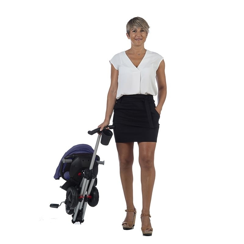 Tricicleta ultrapliabila Qplay Nova albastru inchis Tricicleta ultrapliabila Qplay Nova albastru inchis