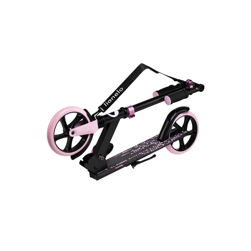 Trotineta, Lionelo, Luca, Pentru copii sau adulti, Ultrapliabila, Pana la 100 Kg, Conform cu standardul european de securitate EN14619, Roz Trotineta, Lionelo, Luca, Pentru copii sau adulti, Ultrapliabila, Pana la 100 Kg, Conform cu standardul european de securitate EN14619, Roz