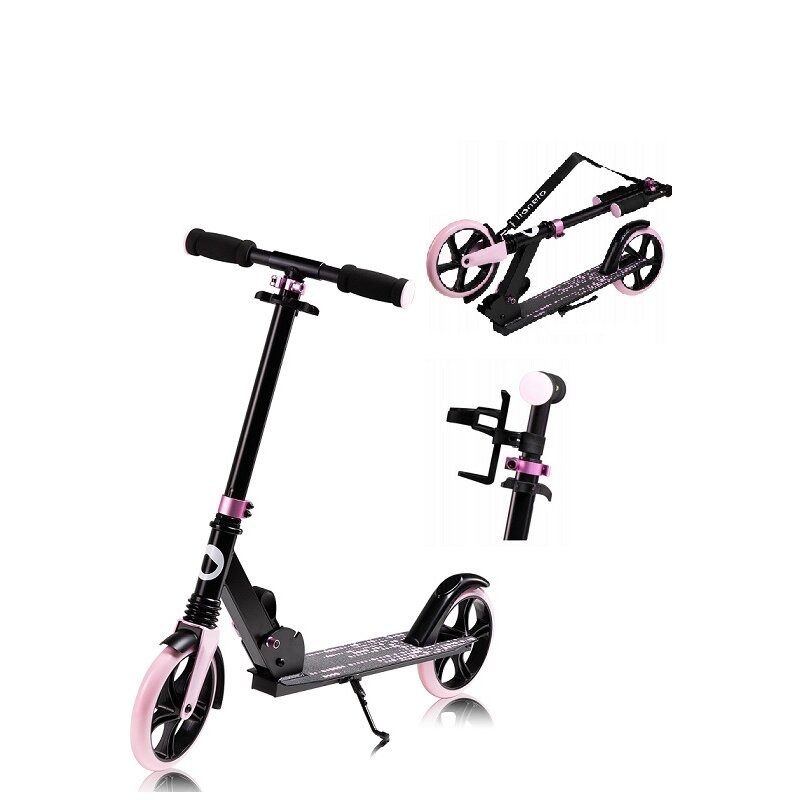 Trotineta, Lionelo, Luca, Pentru copii sau adulti, Ultrapliabila, Pana la 100 Kg, Conform cu standardul european de securitate EN14619, Roz Trotineta, Lionelo, Luca, Pentru copii sau adulti, Ultrapliabila, Pana la 100 Kg, Conform cu standardul european de securitate EN14619, Roz