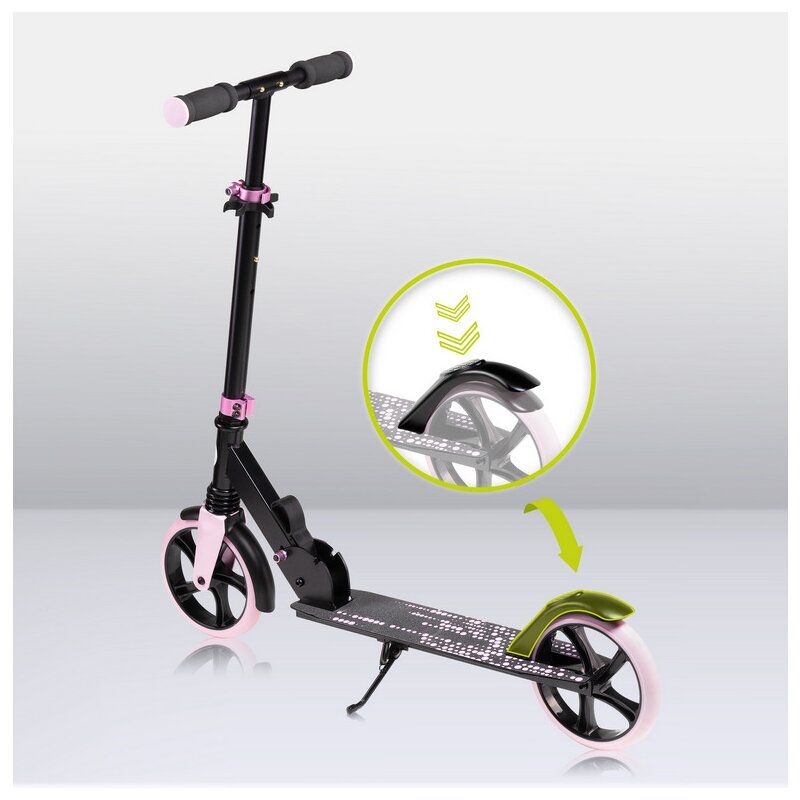 Trotineta, Lionelo, Luca, Pentru copii sau adulti, Ultrapliabila, Pana la 100 Kg, Conform cu standardul european de securitate EN14619, Roz Trotineta, Lionelo, Luca, Pentru copii sau adulti, Ultrapliabila, Pana la 100 Kg, Conform cu standardul european de securitate EN14619, Roz
