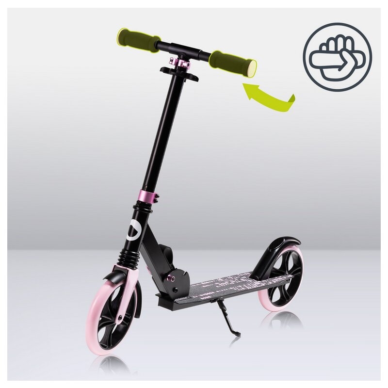Trotineta, Lionelo, Luca, Pentru copii sau adulti, Ultrapliabila, Pana la 100 Kg, Conform cu standardul european de securitate EN14619, Roz Trotineta, Lionelo, Luca, Pentru copii sau adulti, Ultrapliabila, Pana la 100 Kg, Conform cu standardul european de securitate EN14619, Roz